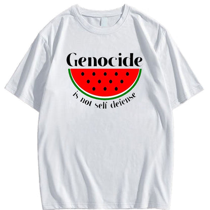 Camiseta "El genocidio no es autodefensa"