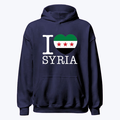 Sudadera con capucha "Amo a Siria"