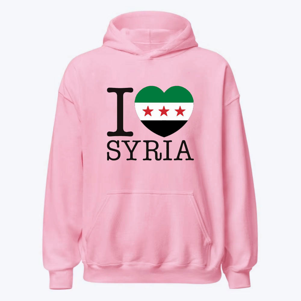 Sudadera con capucha "Amo a Siria"