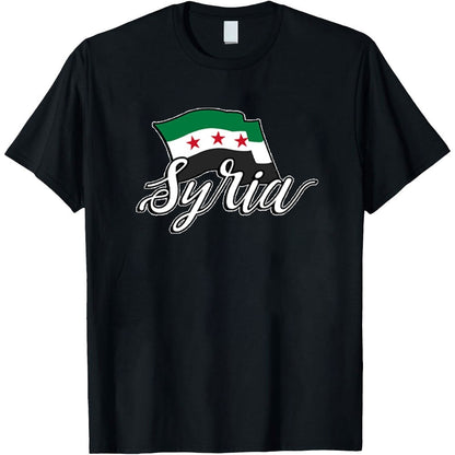 Camiseta siria cursiva