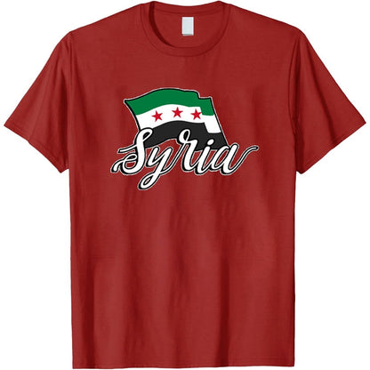 Camiseta siria cursiva