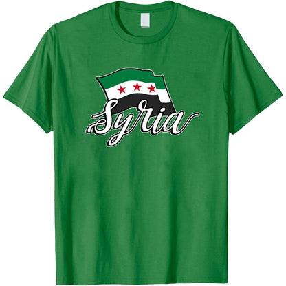 Camiseta siria cursiva