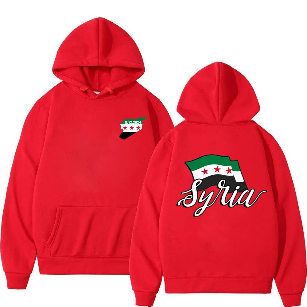 Sudadera con capucha de Siria cursiva