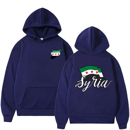 Sudadera con capucha de Siria cursiva