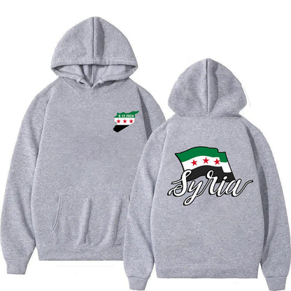 Sudadera con capucha de Siria cursiva