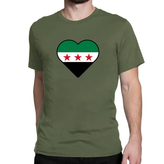 Camiseta del corazón sirio