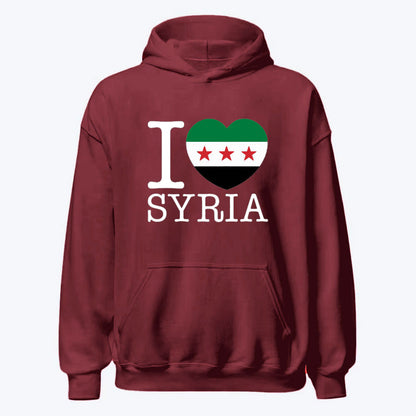 Sudadera con capucha "Amo a Siria"