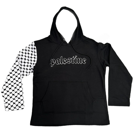 Palestine Keffiyeh Arm Hoodie