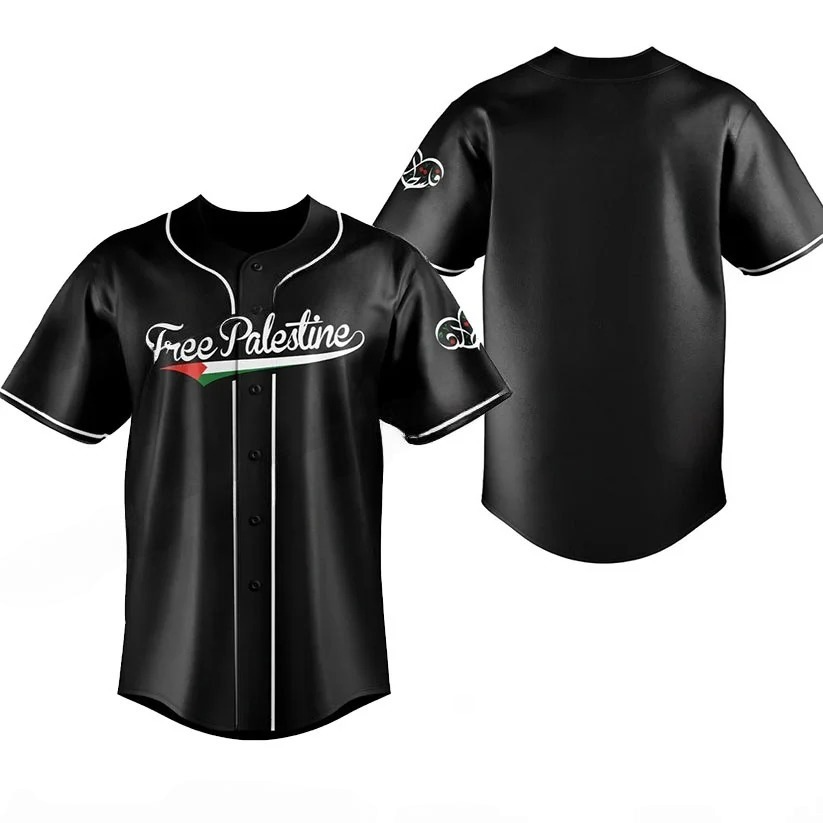 Free Palestine Baseball Jersey