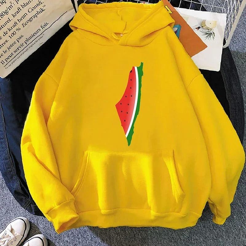 Sudadera con capucha de geografía de sandía