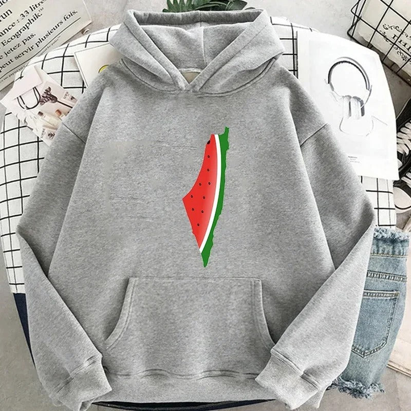 Sudadera con capucha de geografía de sandía