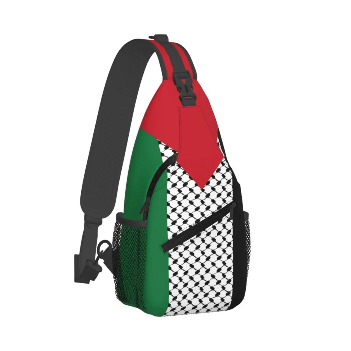 Bandera de Palestina y bolsa de keffiyeh