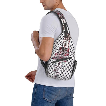 Palestinian Keffiyeh Tatreez Bag