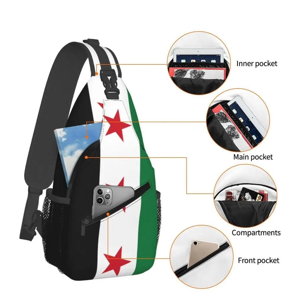 Bolsa con la bandera de Siria