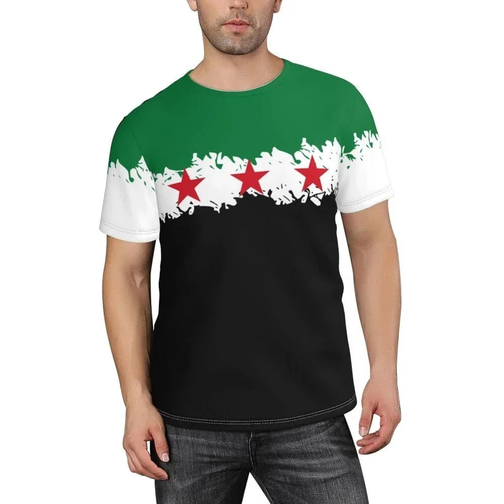 Camiseta con la bandera siria completa