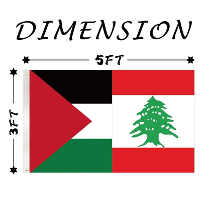 Bandera palestina libanesa