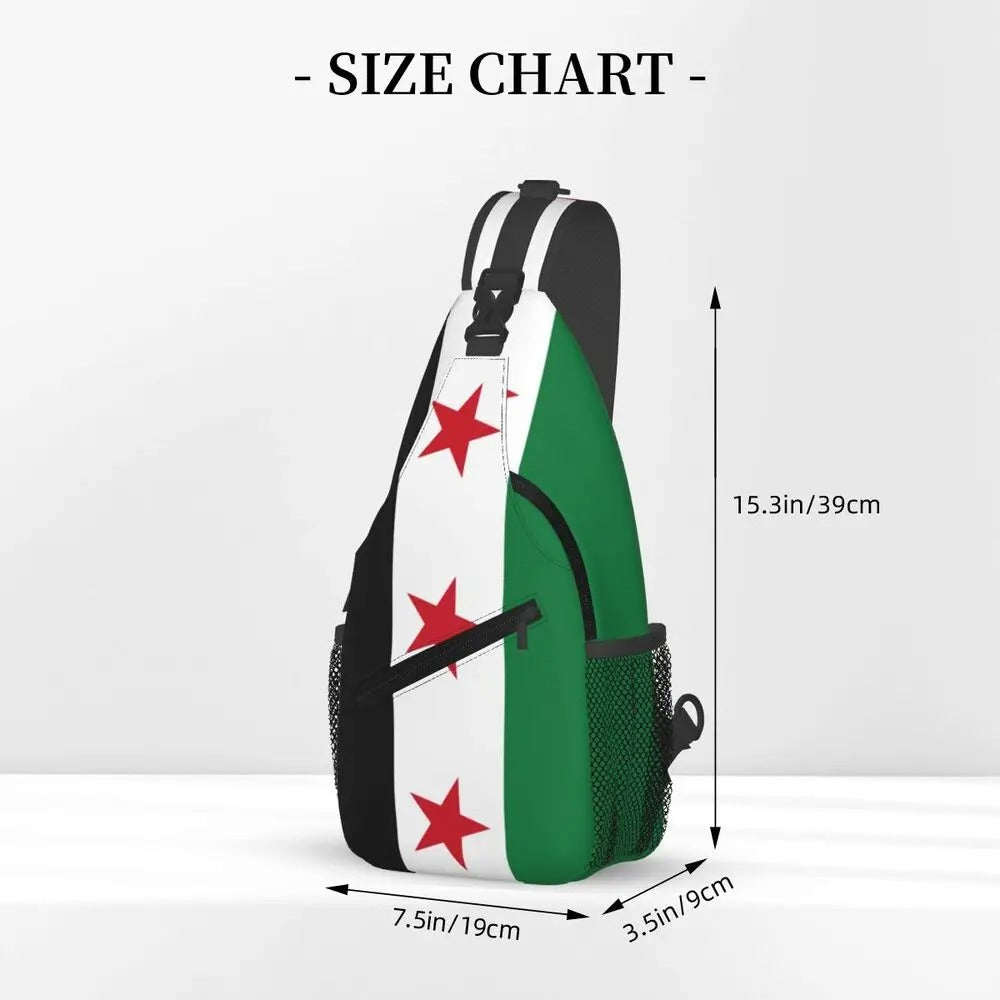 Bolsa con la bandera de Siria