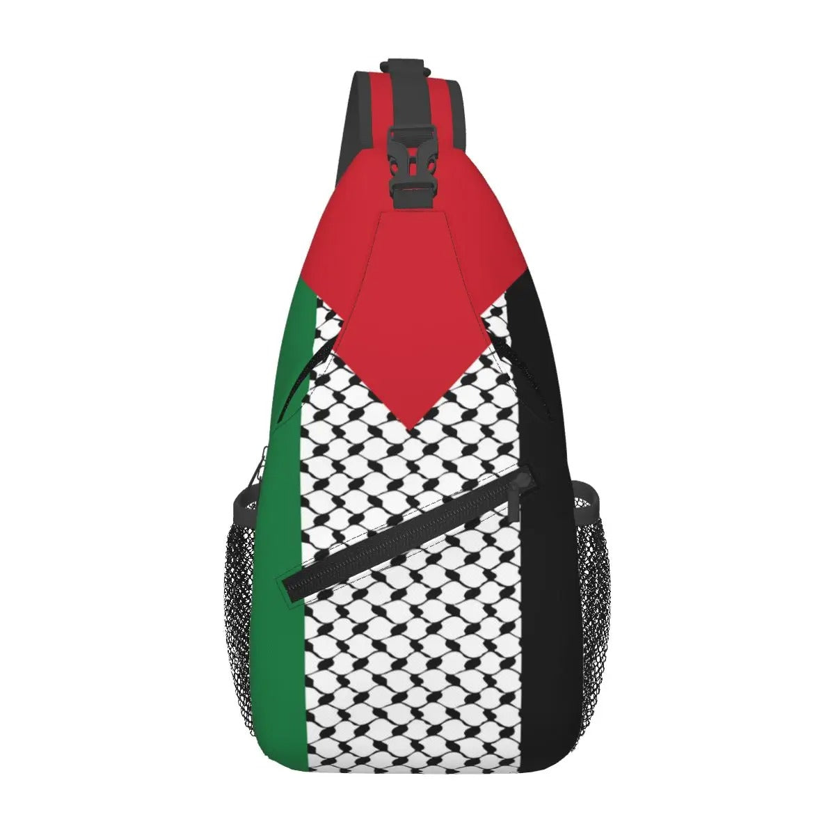 Bandera de Palestina y bolsa de keffiyeh