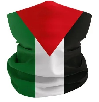 Mascarilla/pañuelo con la bandera de Palestina