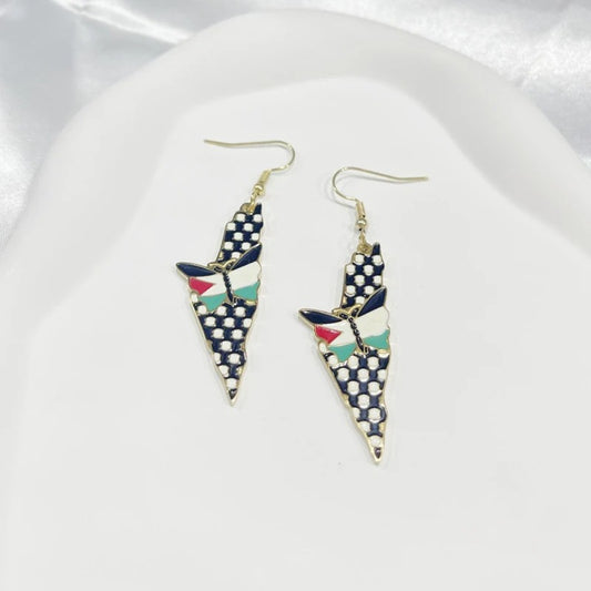 Butterfly Geography Earrings