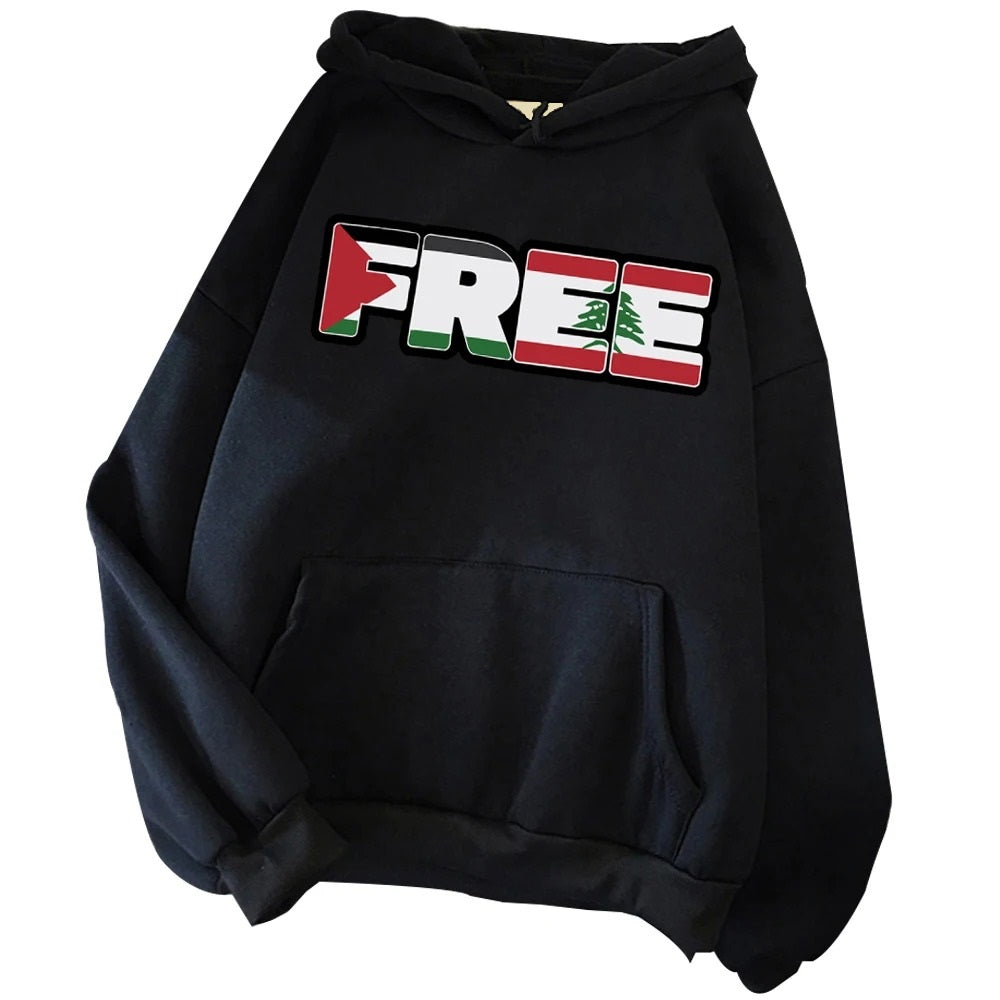 Free Palestine & Lebanon Hoodie