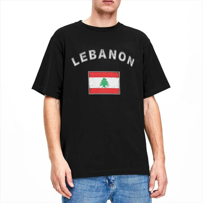 Camiseta del Líbano con la bandera