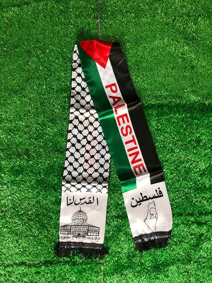 Palestine Geography / 1 Piece / 6 x 51 Inches (15 x 130 cm) Palestinian Flag Scarf (Multiple Designs Available) | Project Palestine