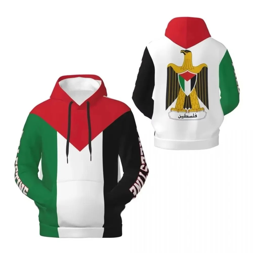 Sudadera con capucha con la bandera de Palestina