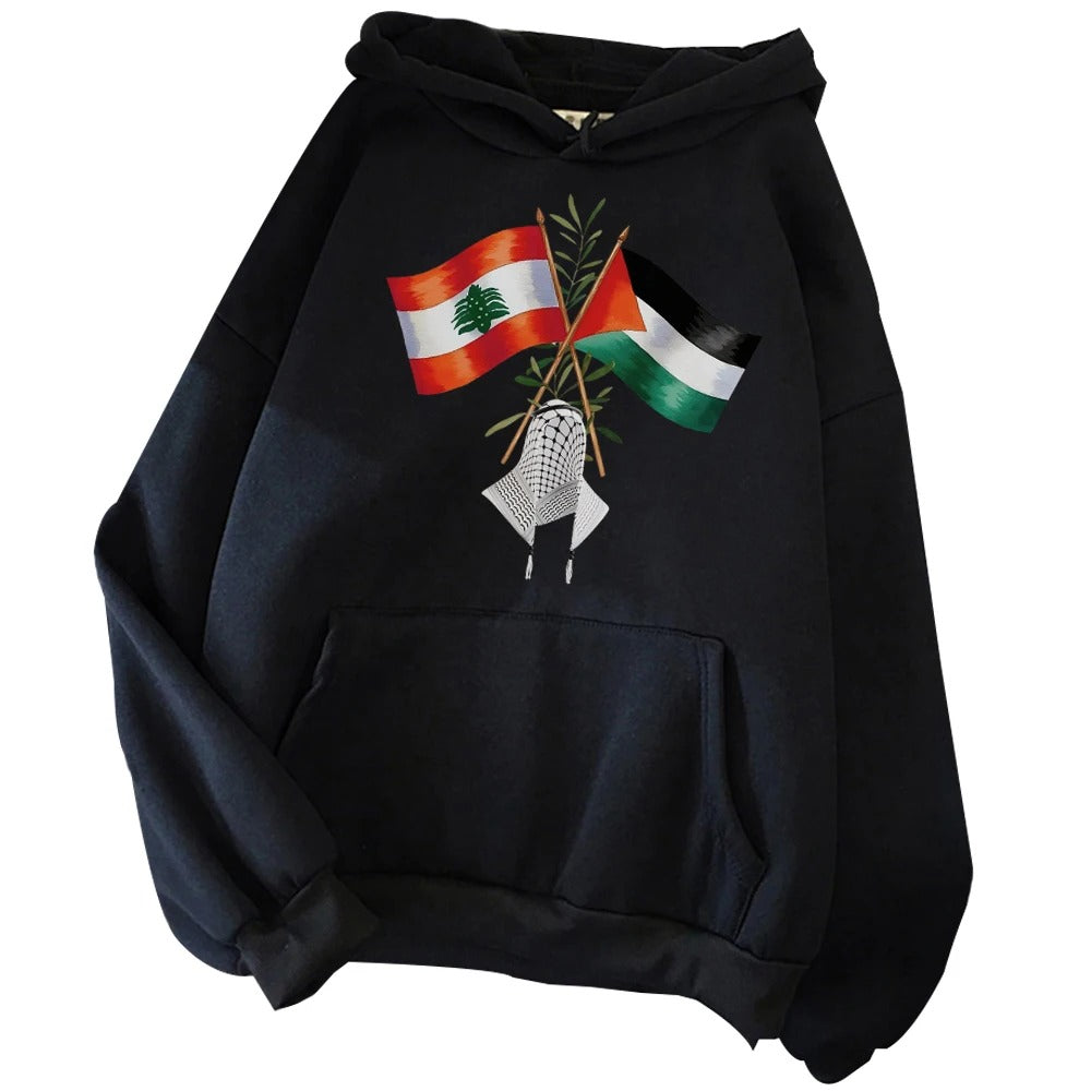 Sudadera con capucha de Palestina y Líbano