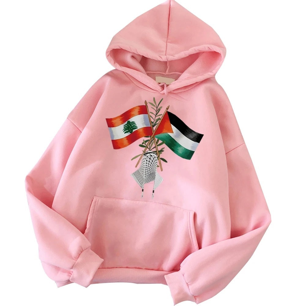 Sudadera con capucha de Palestina y Líbano