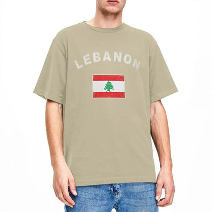 Camiseta del Líbano con la bandera