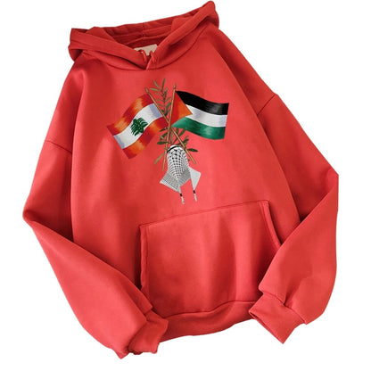 Sudadera con capucha de Palestina y Líbano