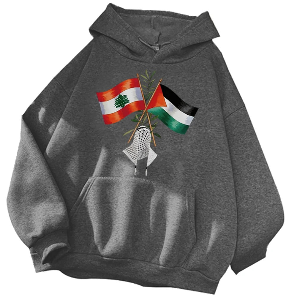 Sudadera con capucha de Palestina y Líbano