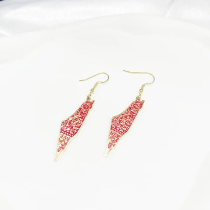 Pendientes bordados Tatreez