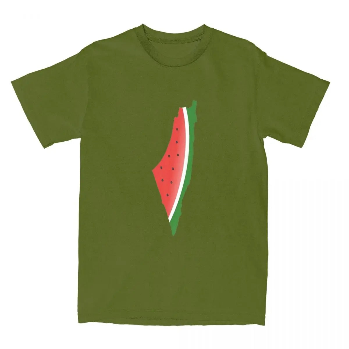 Army Green / S Watermelon Geography Shirt | Project Palestine