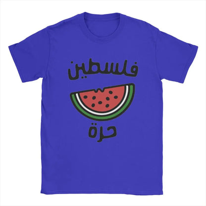 Blue / S "Free Palestine" Watermelon Shirt | Project Palestine