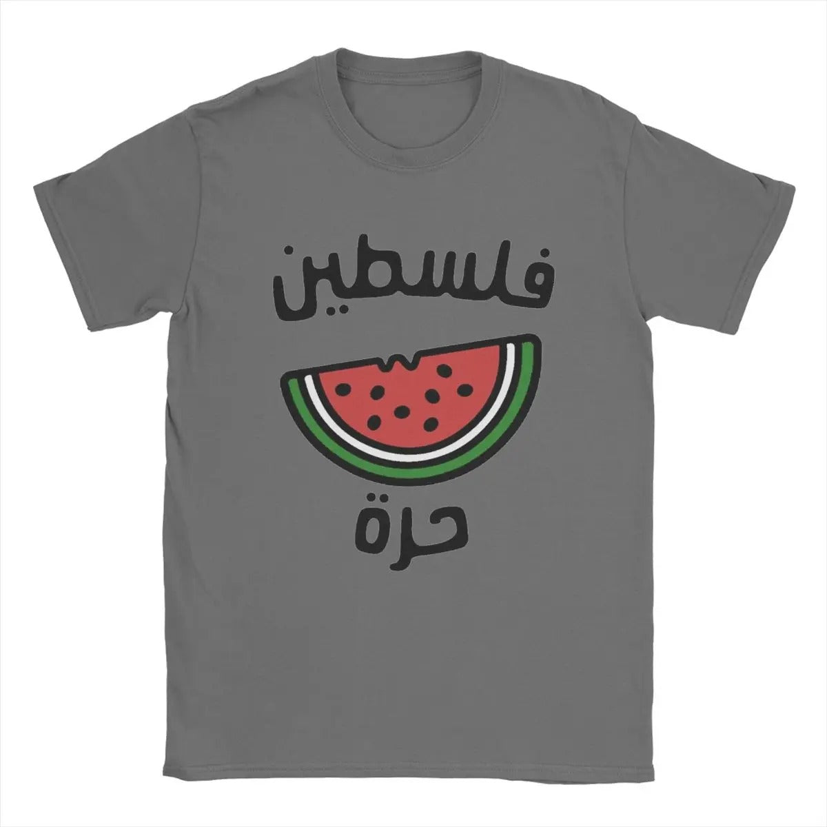 Dark Gray / S "Free Palestine" Watermelon Shirt | Project Palestine