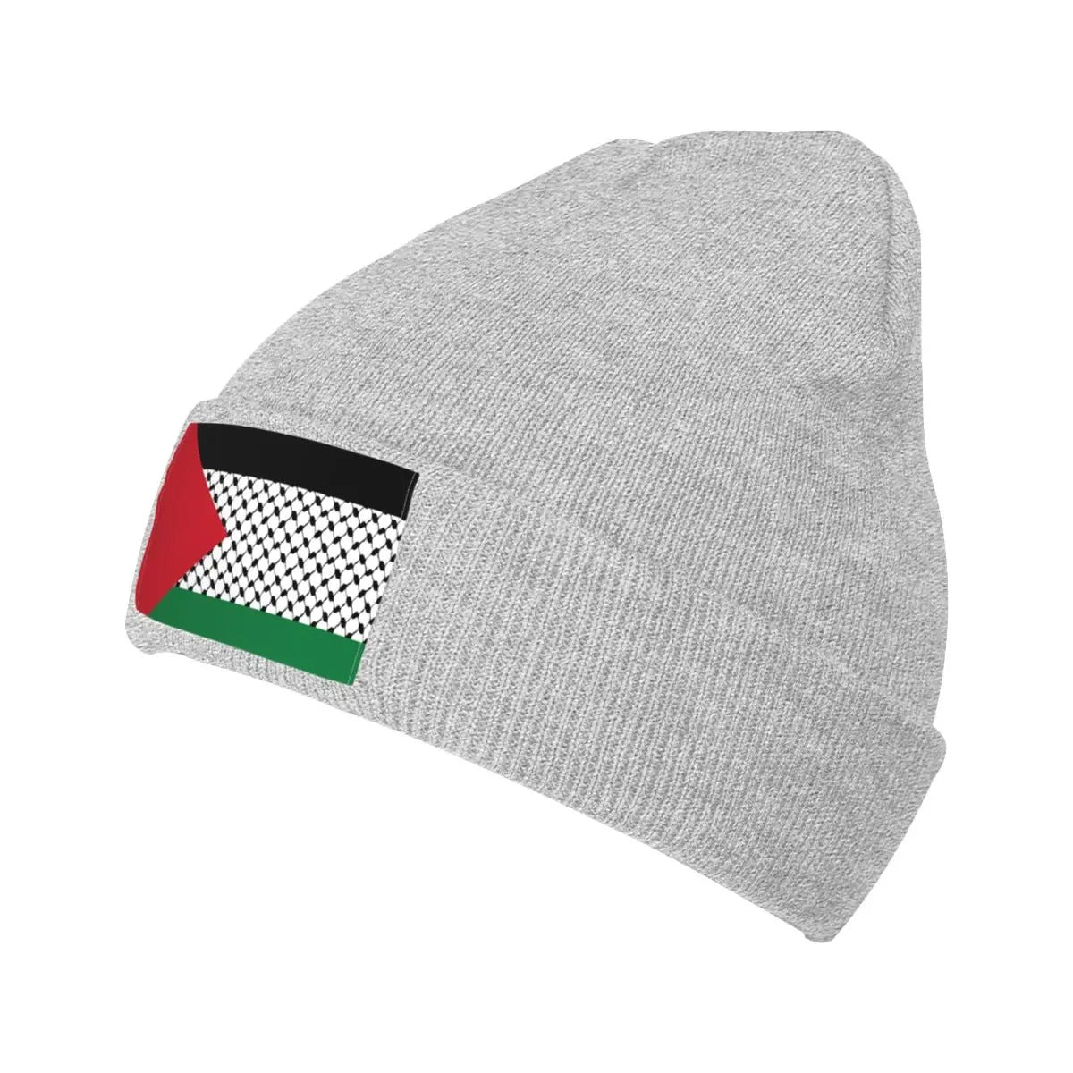 Light Gray Palestine Flag Beanie | Project Palestine