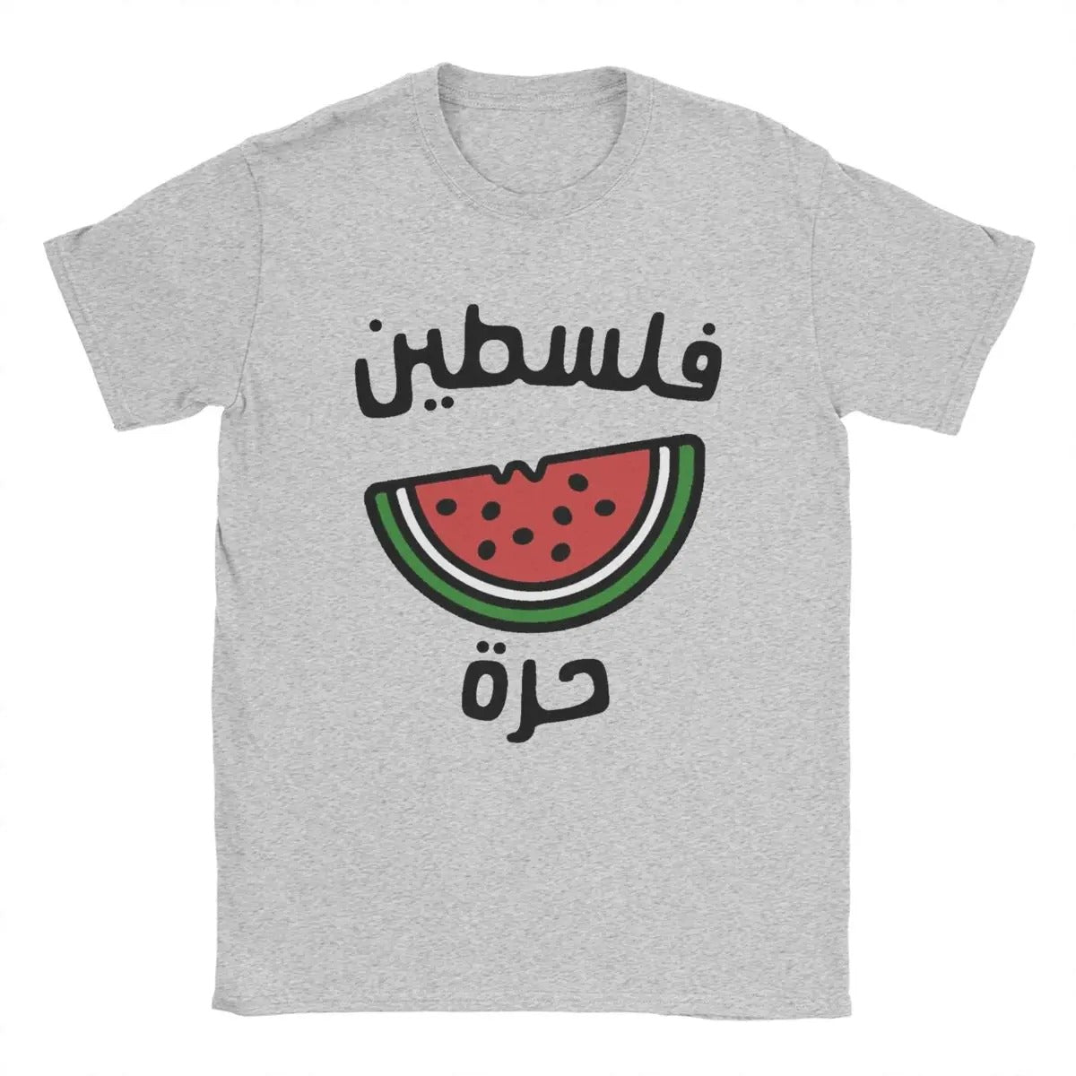 Light Gray / S "Free Palestine" Watermelon Shirt | Project Palestine