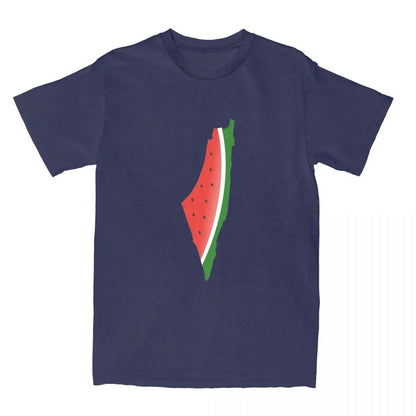 Navy Blue / S Watermelon Geography Shirt | Project Palestine