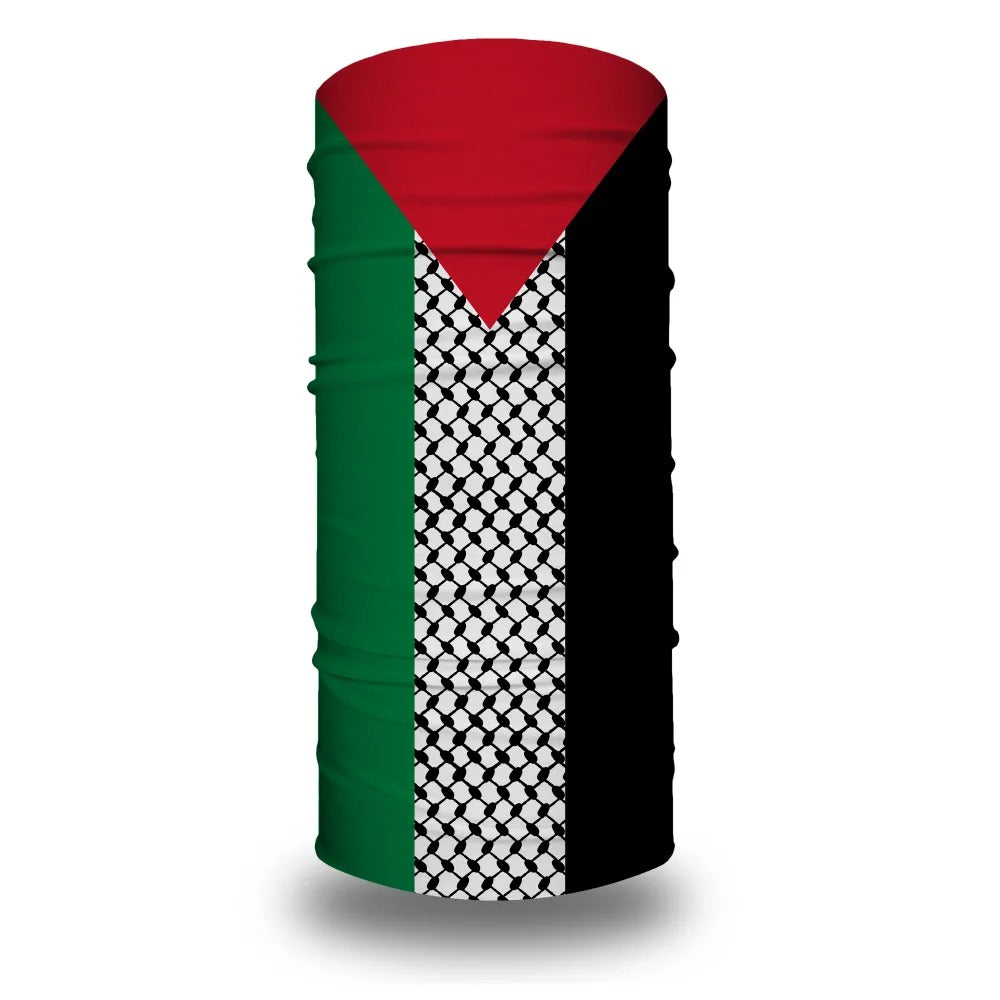 Mascarilla/pañuelo con la bandera de Palestina