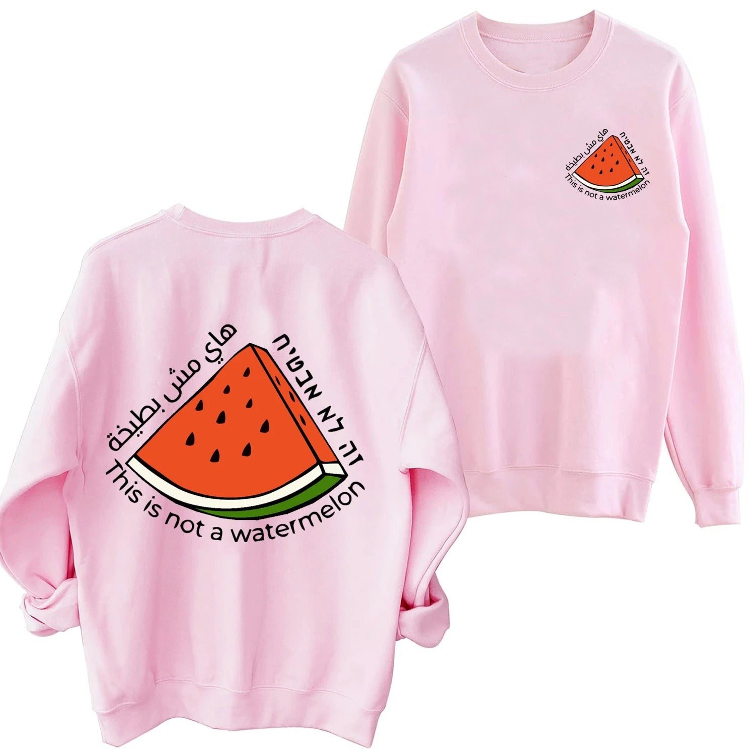 Pink / XS This Is Not A Watermelon Sweater | Project Palestine