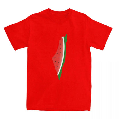 Red / S Watermelon Geography Shirt | Project Palestine