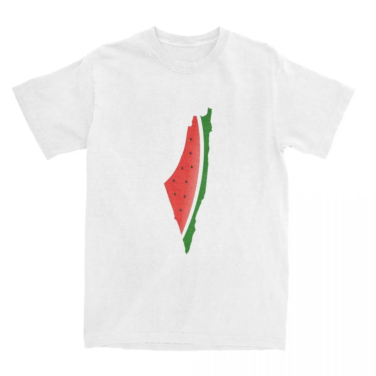 White / S Watermelon Geography Shirt | Project Palestine