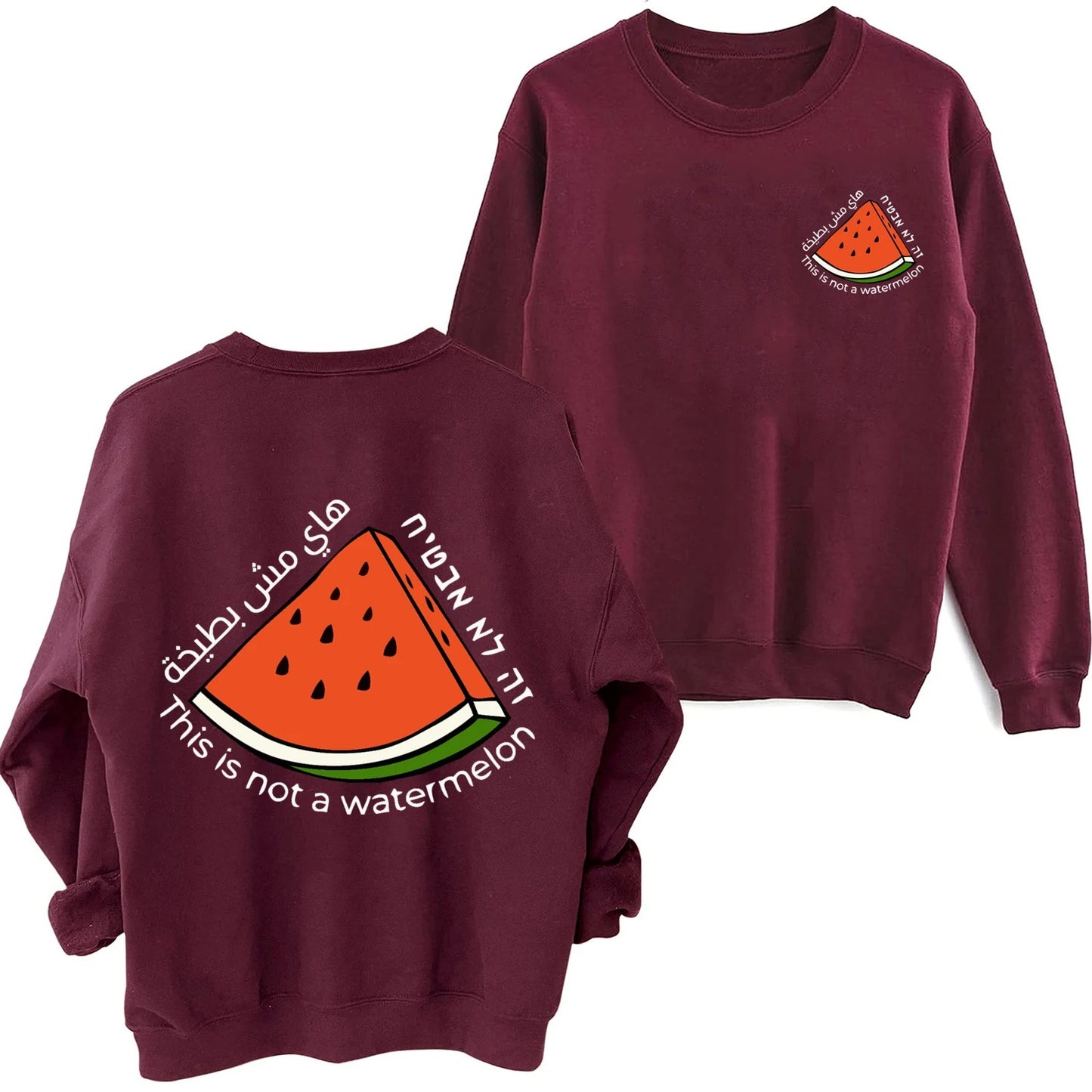 Red / XS This Is Not A Watermelon Sweater | Project Palestine